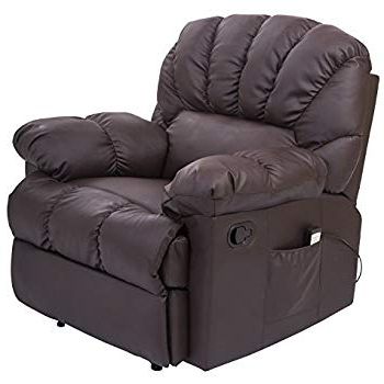 Amazon: Homcom Pu Leather Vibrating Massage Sofa Chair Recliner With Regard To Most Up To Date Sofa Chair Recliner (View 1 of 20)