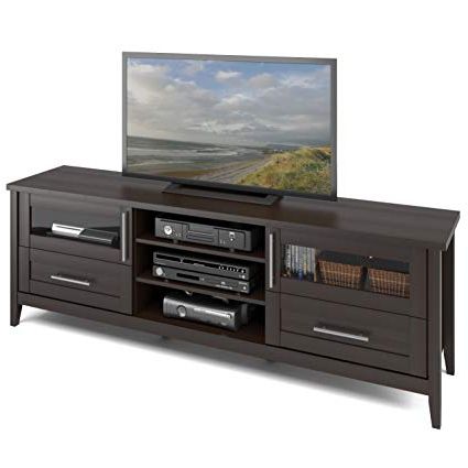 Bench Tv Stands With Most Popular Amazon: Corliving Tjk 687 B Jackson Extra Wide Tv Stand (Photo 12 of 20)