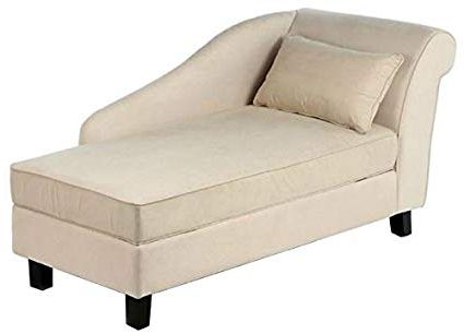 Best And Newest Amazon: Storage Chaise Lounge Chair  This Microfiber Upholstered With Chaise Sofa Chairs (View 9 of 20)
