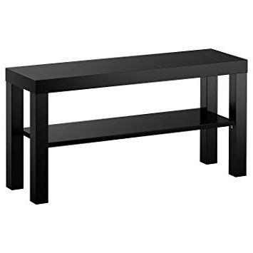 Best And Newest Ikea 502.432.99 Lack Tv Bench Tv Stand For Plasma, Black: Amazon.co Within Bench Tv Stands (Photo 6 of 20)