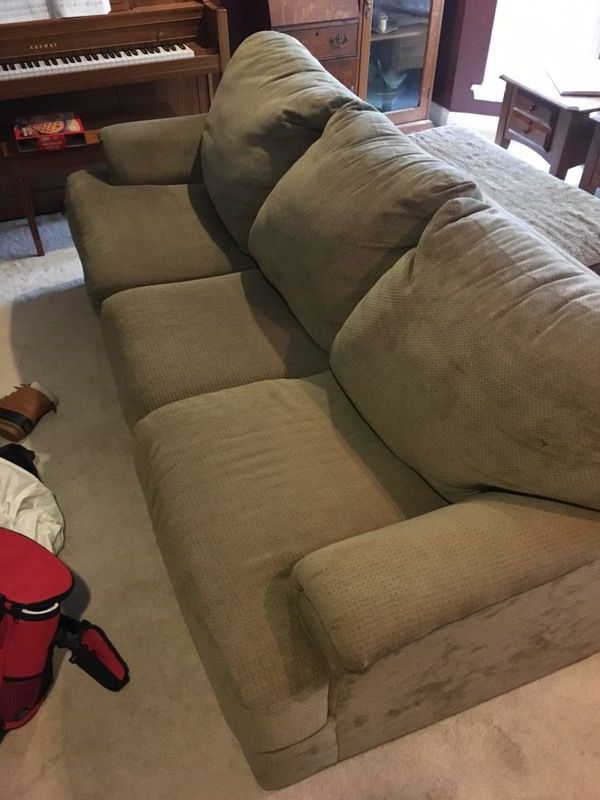 Comfy 3 Seat Sofa For Sale In Mount Laurel, Nj – Offerup Within Most Recent Mcdade Ash Sofa Chairs (View 7 of 20)