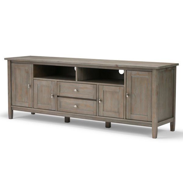 Famous 80 Inch Tv Stands Pertaining To Shop Wyndenhall Norfolk 72 Inch Tv Stand For Tvs Up To 80 Inches (Photo 7 of 20)