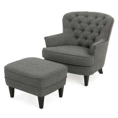 Favorite With Ottoman – Accent Chairs – Chairs – The Home Depot Inside Chocolate Brown Leather Tufted Swivel Chairs (View 17 of 20)