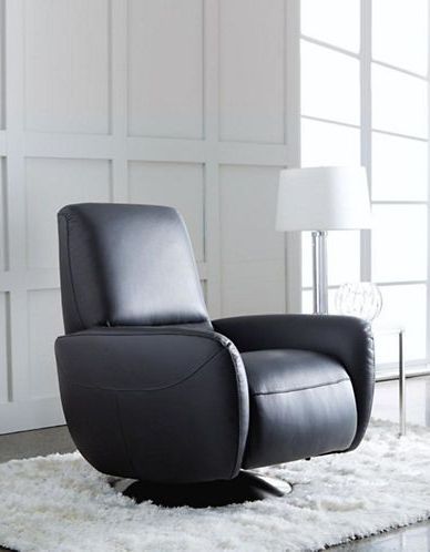 Franca Leather Swivel Recliner (View 10 of 20)