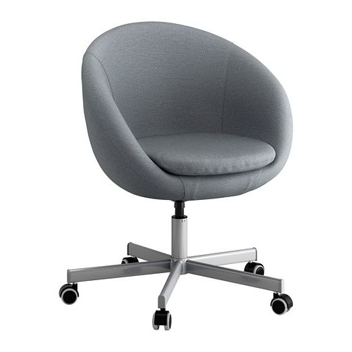 Grey Swivel Chairs Throughout Newest Skruvsta Swivel Chair Flackarp Medium Grey – Ikea (View 5 of 20)