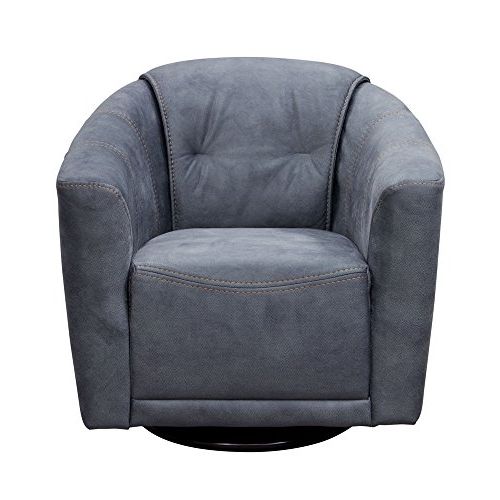 Harbor Grey Swivel Accent Chairs Within Most Recently Released Amazon: Diamond Sofa Murphy Swivel Accent Chair In Gray: Kitchen (View 1 of 20)
