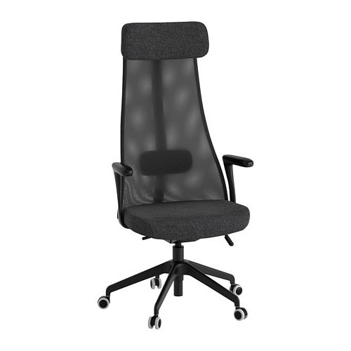 Järvfjället Swivel Chair With Armrests Gunnared Dark Grey/black – Ikea Inside Most Popular Dark Grey Swivel Chairs (View 14 of 20)