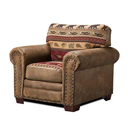 Latest Sierra Foam Ii Oversized Sofa Chairs Pertaining To Amazon: American Furniture Classics Sierra Lodge Chair: Kitchen (View 13 of 20)