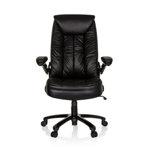 Leather Black Swivel Chairs Within Recent Xxl Swivel Chairs Instructor Ii Faux Leather – Xxl Swivel Chair Hjh (View 14 of 20)