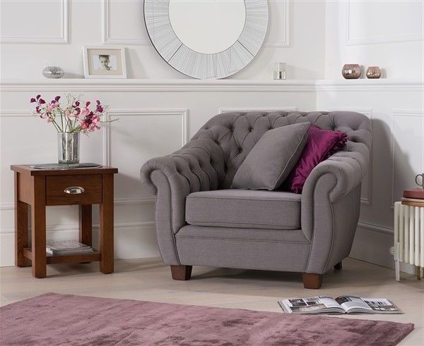 Liv Arm Sofa Chairs Throughout Most Up To Date Liv Grey Linen Arm Chair (View 8 of 20)