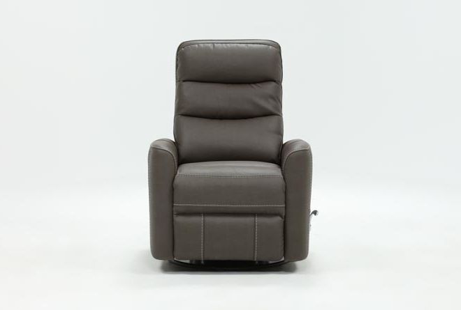 Living Spaces Throughout Most Current Hercules Chocolate Swivel Glider Recliners (View 7 of 20)