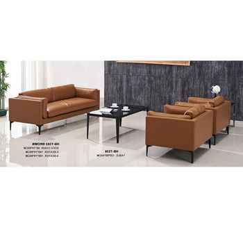 Modern American Style Durable Brown Leather Office Sofa Furniture Throughout Most Recent Office Sofa Chairs (View 8 of 20)