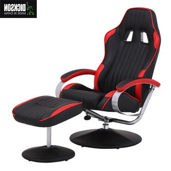 Most Current Sofa Chair And Ottoman Regarding Dickson Computer Pu Gaming Sofa Leisure Home Tv Sofa Chair With (View 18 of 20)
