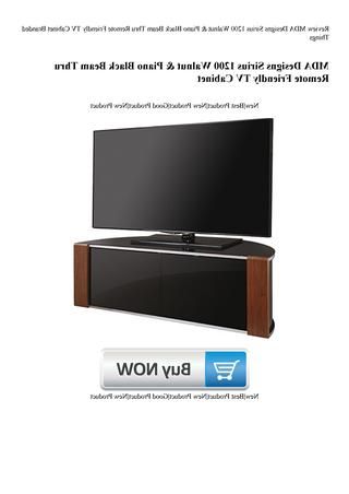 Most Recently Released Beam Thru Tv Cabinets Regarding Review Mda Designs Sirius 1200 Walnut & Piano Black Beam Thru Remote (Photo 12 of 20)