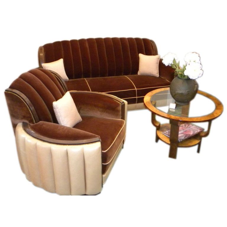 Most Up To Date Art Deco Sofa And Chairs For Art Deco Furniture Sold (View 13 of 20)