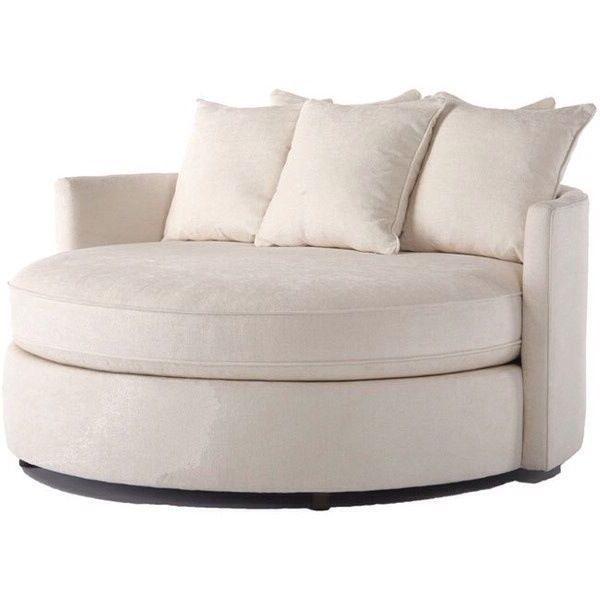 Off White Modern Round Sofa With Comfortable Material (View 6 of 20)
