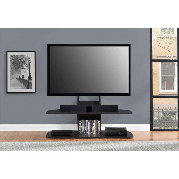 Ollieroo Swivel Floor Tv Stand With Mount Fitueyes For 32 65 Inch For Most Current 65 Inch Tv Stands With Integrated Mount (View 3 of 20)