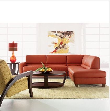 Orange Sofa, Interesting Chair (View 4 of 20)