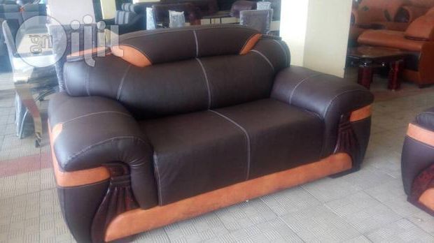 Quality Leather Sofa Chair Set(7 Seater) In Ilupeju – Furniture With Widely Used Sofa And Chair Set (View 7 of 20)