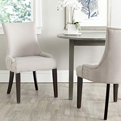 Recent Amazon – Safavieh Mercer Collection Gretchen Dining Chair, Taupe In Mercer Foam Swivel Chairs (View 14 of 20)