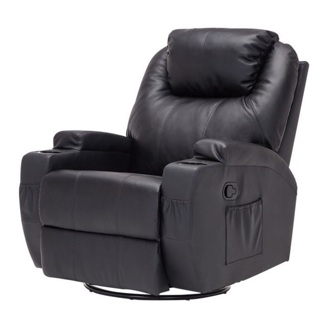 Recliner Sofa Chairs Regarding Most Up To Date Massage Recliner Sofa Chair Ergonomic Lounge Swivel Heated W/control (View 1 of 20)