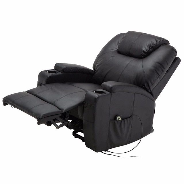Sofa Chair Recliner Pertaining To Recent Giantex Electric Lift Power Recliner Chair Heated Massage Sofa (View 18 of 20)
