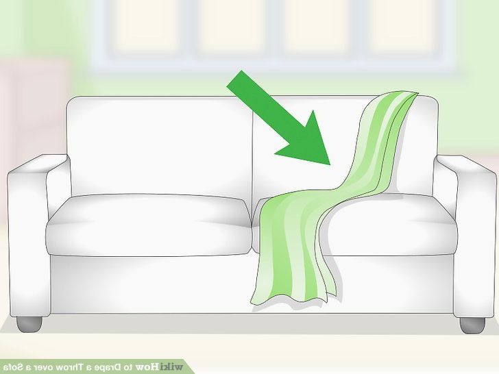Trendy Throws For Sofas And Chairs Pertaining To 3 Ways To Drape A Throw Over A Sofa – Wikihow (View 11 of 20)