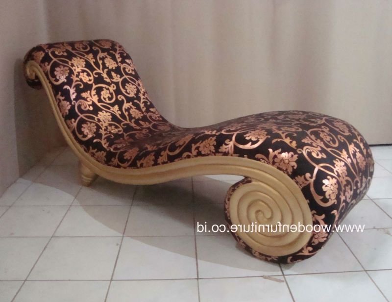 Well Known Sofa Snail Classic Golden Lounge Chair French Style Sofa Vintage Intended For Antique Sofa Chairs (View 15 of 20)