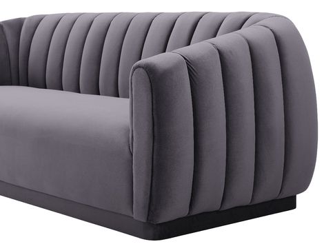 Well Liked Marissa Velvet Sofa, Gray Intended For Marissa Sofa Chairs (View 9 of 20)