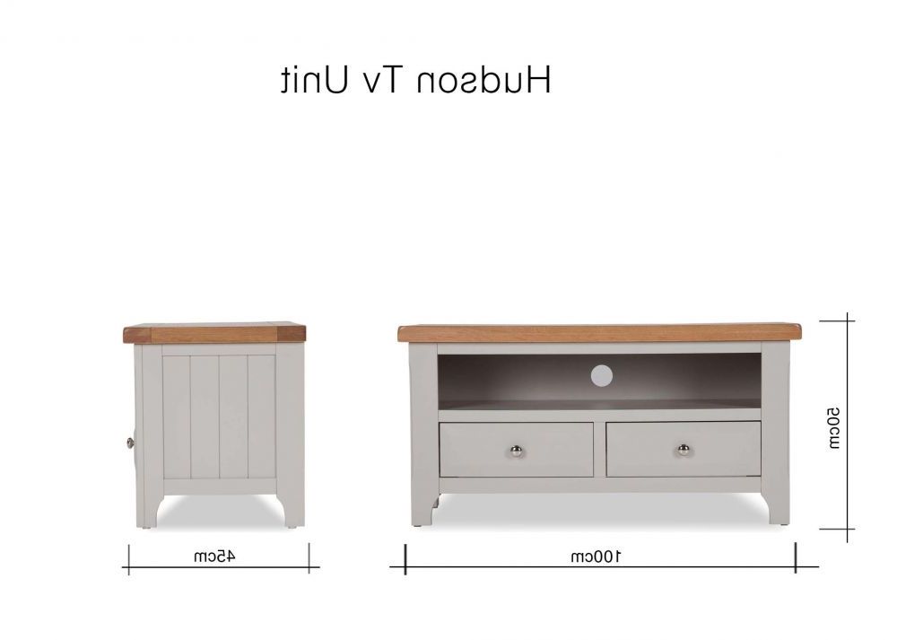 Well Liked Oak Tv Unit – Hudson – Ez Living Furniture Regarding 100cm Width Tv Units (Photo 8 of 20)
