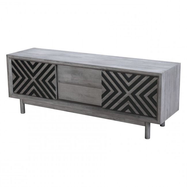 100971 – Raven Tv Stand Old Gray With Widely Used Raven Grey Tv Stands (View 1 of 20)