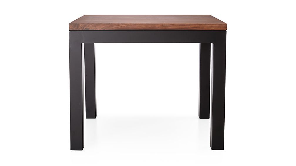 2017 Parsons Grey Solid Surface Top & Brass Base 48x16 Console Tables Throughout Parsons Walnut Top/ Dark Steel Base 20x24 End Table + Reviews (View 9 of 20)