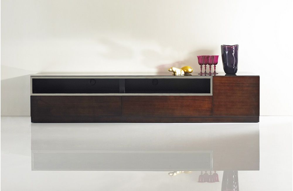 Featured Photo of 2024 Latest Wood Tv Stands with Glass Top