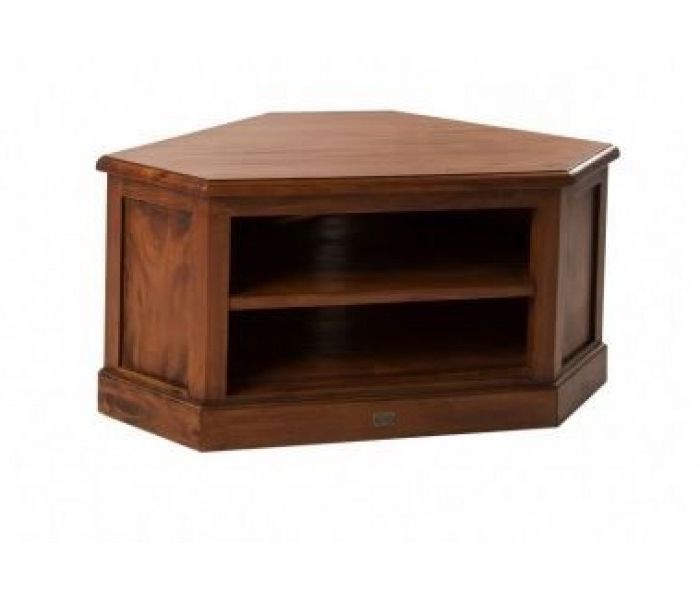 2018 Mahogany Village Low Corner Tv Unit Intended For Low Corner Tv Cabinets (Photo 20 of 20)