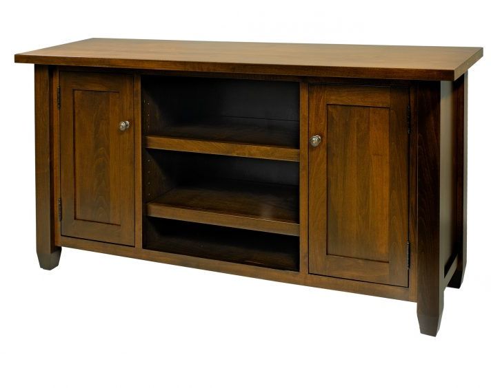 2018 Maple Tv Stands For Flat Screens With Solid Maple Tv Stand Light Oak Honey With Media Storage Sauder (View 14 of 20)
