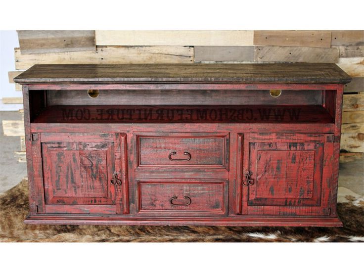 2018 Rustic Red Tv Stands Throughout Million Dollar Rustic Bedroom Red Distressed Tv Stand $449 09  (View 10 of 20)