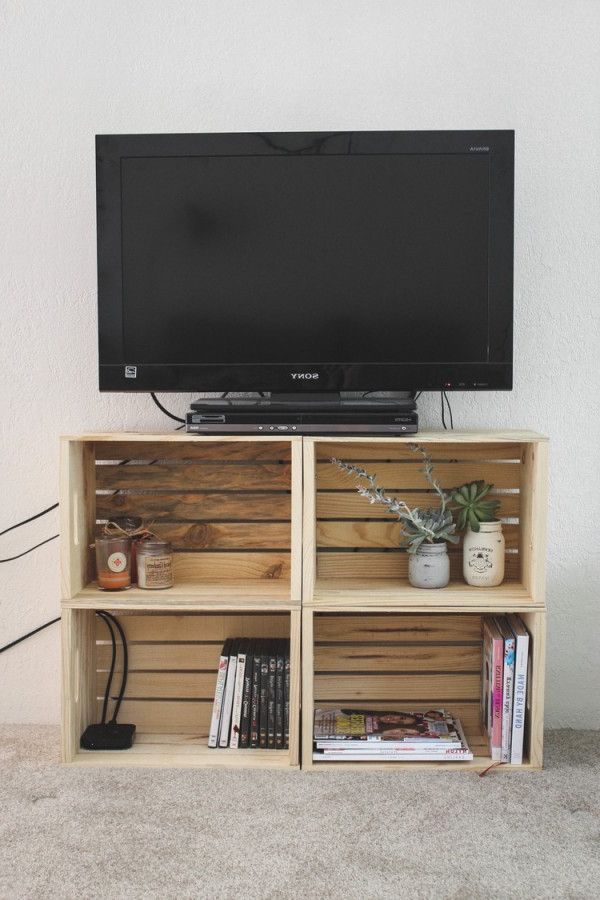 21+ Diy Tv Stand Ideas For Your Weekend Home Project With Regard To Newest Rustic Tv Cabinets (View 16 of 20)
