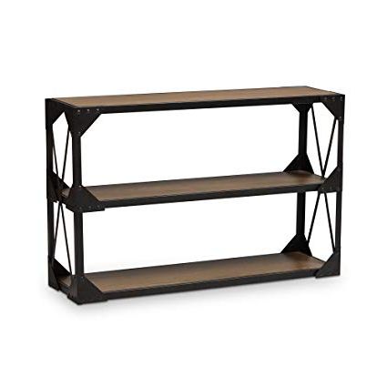 Amazon: Baxton Studio 424 7209 Amz Remi Antique Black Textured In Most Popular Remi Console Tables (View 12 of 20)