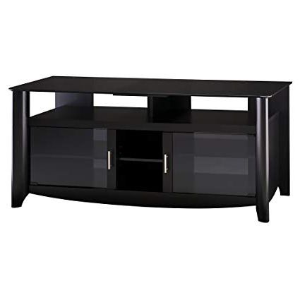 Amazon: Bush Furniture Aero 56 Inch Tv Stand In Classic Black Within Fashionable Vista 68 Inch Tv Stands (View 1 of 20)
