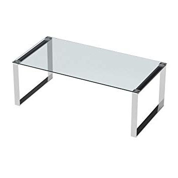 Amazon: Cortesi Home Remi Contemporary Glass Coffee Table With With Regard To Newest Remi Console Tables (View 18 of 20)