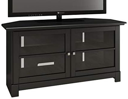 Amazon: Nexera Pinnacle 49 Inch Modern Unit 102906 Black Corner With Regard To Most Recently Released Contemporary Corner Tv Stands (Photo 9 of 20)