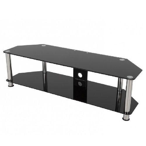 Avf Group, Glass/tube Corner Tv Stand With Cable Management Pertaining To Favorite Tv Stands For Tube Tvs (View 15 of 20)