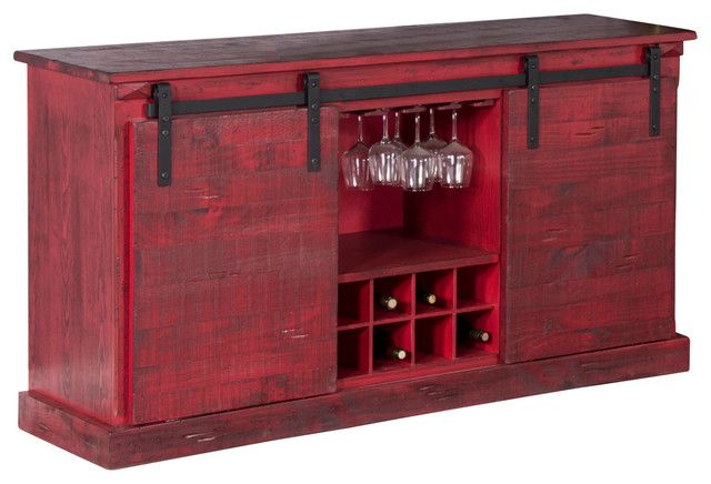 Barn Door Tv Console – Rustic – Entertainment Centers And Tv Stands With Regard To Current Rustic Red Tv Stands (View 8 of 20)