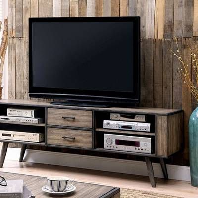 Beachcrest Home Naples Park Tv Stand For Tvs Up To 55" & Reviews Inside Latest Marvin Rustic Natural 60 Inch Tv Stands (View 20 of 20)