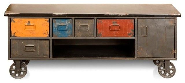 Best And Newest Ardiana Tv Cabinet – Industrial – Accent Chests And Cabinets – For Industrial Tv Cabinets (View 6 of 20)