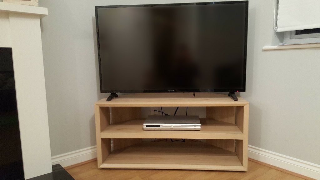 Best And Newest Corner Tv Unit Stand Oak Effect Nearly New (View 12 of 20)