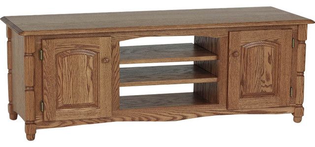 Best And Newest Country Style Tv Stands In Solid Oak Country Style Tv Stand With Cabinet – Traditional (View 20 of 20)