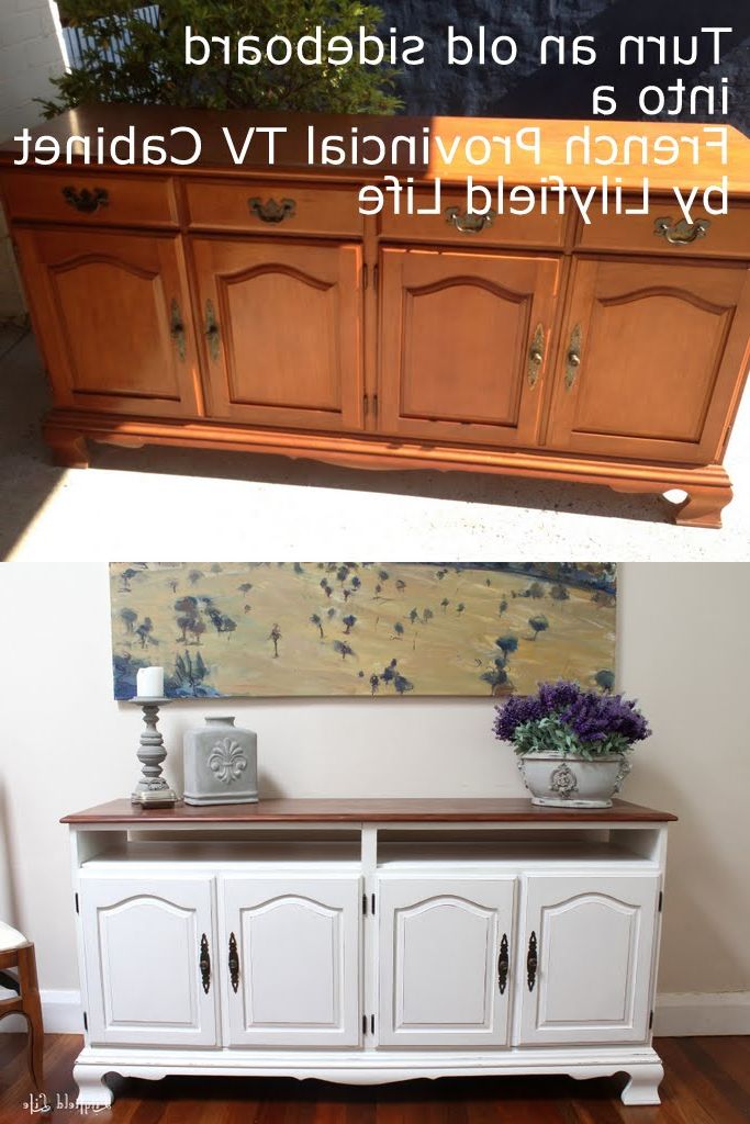 Best And Newest French Style Tv Cabinets Pertaining To Lilyfield Life: Turn A Sideboard Into A French Provincial Tv Cabinet (Photo 12 of 20)