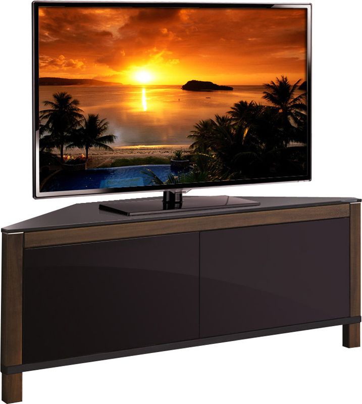Best And Newest Mda Designs Volans 42 Walnut Reversible Panel Corner Tv Stand Inside Walnut Corner Tv Stands (View 7 of 20)