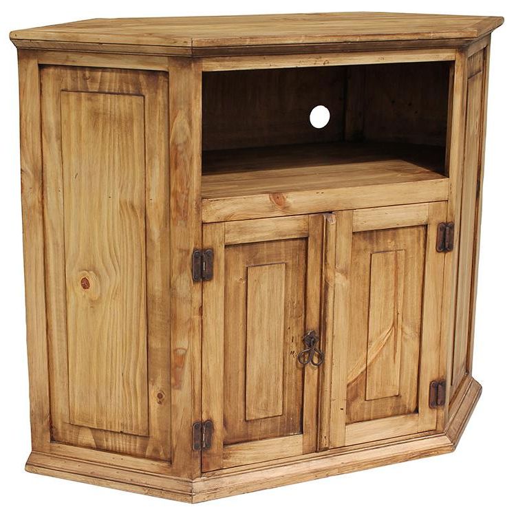 Best And Newest Rustic Pine Collection – Corner Tv Stand – Com11 Inside Rustic Pine Tv Cabinets (Photo 1 of 20)